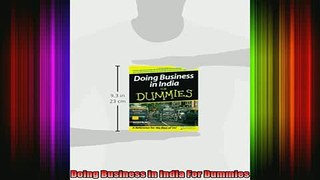 READ book  Doing Business in India For Dummies Full EBook
