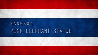 Bangkok - Pink Elephant Statue
