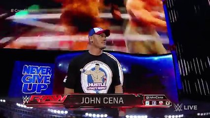 John Cena returns to WWE and officially enters WWEs New Era Raw, May 30, 2016
