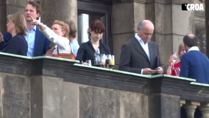 Laurent Fabius présent à la conférence Bilderberg 2016 du 9 au 12 juin à Dresde (Allemagne)