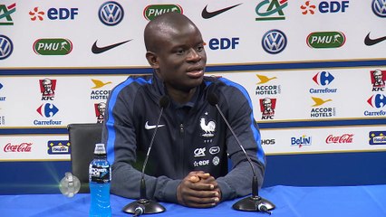 Bleus - Kanté : ''Je n'ai pas vu le geste de Pogba''