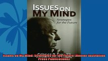 Popular book  Issues on My Mind Strategies for the Future Hoover Institution Press Publications