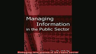 For you  Managing Information in the Public Sector