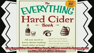 favorite   The Everything Hard Cider Book All you need to know about making hard cider at home