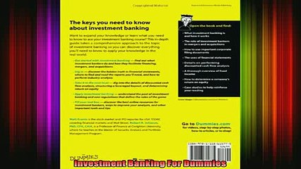 READ book  Investment Banking For Dummies Full EBook
