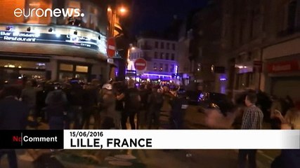 Euro 2016: England and France supporters face off in Lille