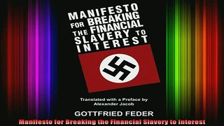 READ book  Manifesto for Breaking the Financial Slavery to Interest Full Free