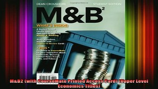 READ book  MB2 with CourseMate Printed Access Card Upper Level Economics Titles Full Free