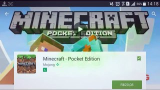 COMO BAIXAR MINECRAFT PE DIRETO DA PLAY STORE GRÁTIS [MCPE OFICIAL]