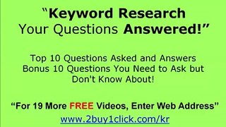 Adwords Keyword Tool - FREE 20 Q & A You Asked