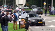 2x BMW M5 E60 V10 w/ Eisenmann Race Exhaust - INSANE BURNOUT!!