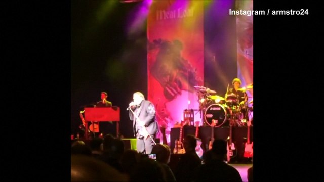 Moment shows Meat Loaf collapsing on stage