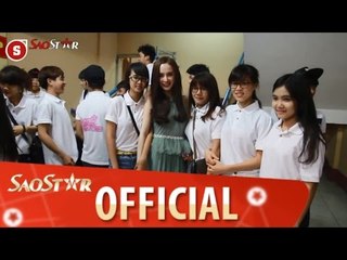 Angela Phương Trinh xuất hiện chớp nhoáng trước  Đêm thi thứ 2  BNHV 2015
