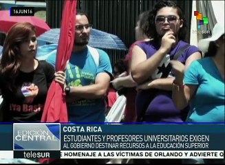 Costa Rica: sector universitario exige más recursos a la educación