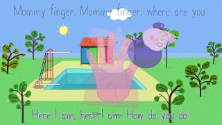 PEPPA PIG 2ND VERSION - Finger Family - Daddy Finger - Nursery Rhyme with Lyrics - Karaoke
