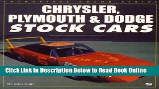 Read Chrysler, Plymouth   Dodge Stock Cars (Enthusiast Color)  Ebook Free