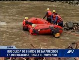 Cuerpos especializados de rescate siguen con búsqueda de 8 niños desaparecidos