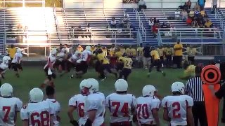 Adrian Greene QB #1 Screen Pass to Zack Wardlow RB #24