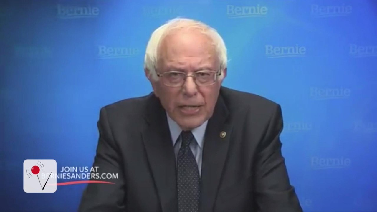 Bernie Sanders Says We Must Defeat Trump