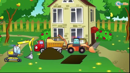 ✔ Coches para niños / Aventuras de una excavadora / Dibujos animados para los más pequeños ✔