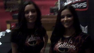 B/R MMA Post Bellator 22 Interview with the Bellator Ring Girls, Monica and Mercedes