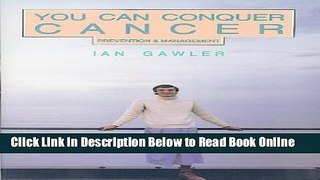 Download You Can Conquer Cancer: Prevention and Management  Ebook Free