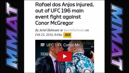 Jose Aldo DECLINES Conor McGregor fight after RDA PULLS OUT of UFC 196 & more