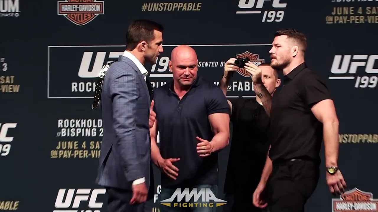 UFC 199: Luke Rockhold vs. Michael Bisping Staredown