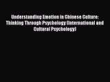 Download Understanding Emotion in Chinese Culture: Thinking Through Psychology (International