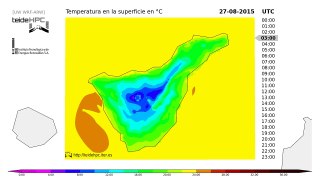 Tenerife Temperature forecast: 2015-08-27