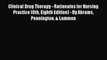 PDF Clinical Drug Therapy - Rationales for Nursing Practice (8th Eighth Edition) - By Abrams