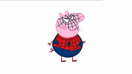 Peppa pig turned spider man after bite - Funny Peppa pig
