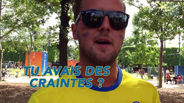 Notre supporter suédois aime la bière et le café français et va même essayer les cuisses de grenouilles