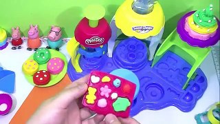 Peppa PIG Español - Play Doh Sweet Shoppe Make Unique Ice-Cream VS Cupcake 2016!