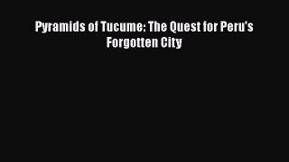 Read Books Pyramids of Tucume: The Quest for Peru's Forgotten City ebook textbooks