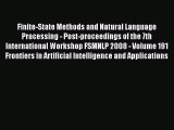 [PDF] Finite-State Methods and Natural Language Processing - Post-proceedings of the 7th International