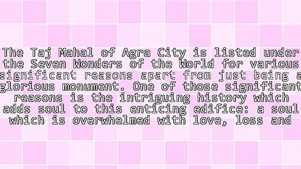 Taj Mahal: The Beauty Personified