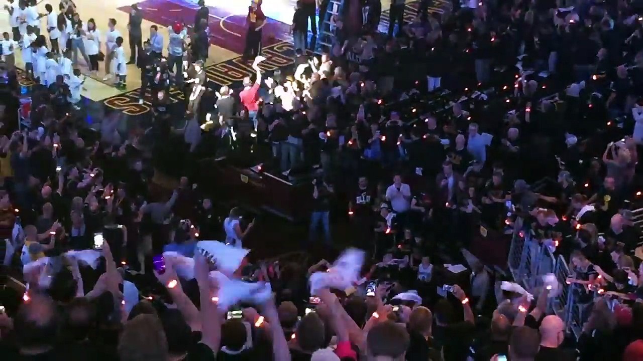 The Cavaliers take the court for Game 6  Warriors vs Cavaliers  June 16, 2016  NBA Finals