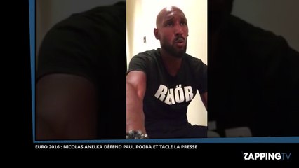 Euro 2016 – Paul Pogba bras d’honneur : Nicolas Anelka le défend et tacle les journalistes (Vidéo)