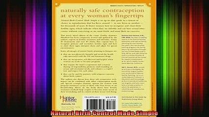 READ book  Natural Birth Control Made Simple Full EBook