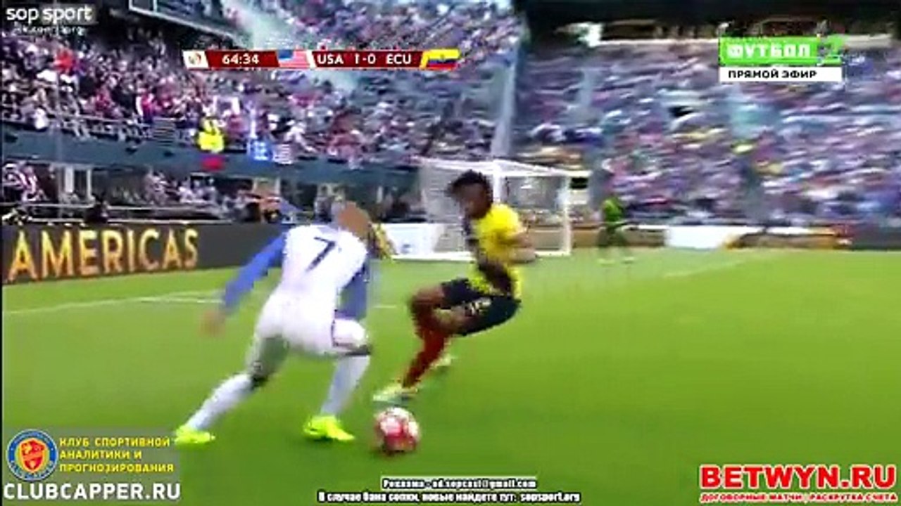 Gyasi Zardes Goal HD - USA 2 - 0 Ecuador - Copa America Centenario -16.06.2016