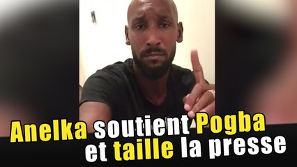 Nicolas Anelka et le bras d'honneur de Pogba