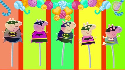 Peppa Pig Lollipop Batman Finger Family   Nursery Rhymes Peppa Pig TV