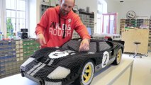40000 briques de LEGO pour reproduire la voiture Ford GT40 victorieuse aux 24h du mans !