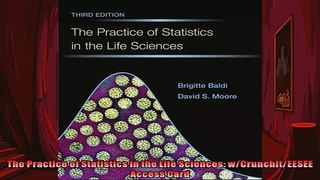 FREE DOWNLOAD  The Practice of Statistics in the Life Sciences wCrunchItEESEE Access Card READ ONLINE