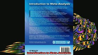 READ book  Introduction to MetaAnalysis  FREE BOOOK ONLINE