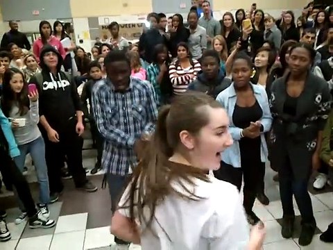 White girl dance battle