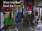 Indonesian Muslims gets free fuel by reading Quran