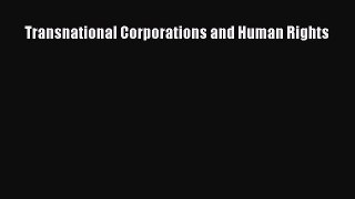 Read Transnational Corporations and Human Rights Ebook Free