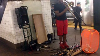 Jovan Johnson aka 'ebone Underground' live in subway station part 2